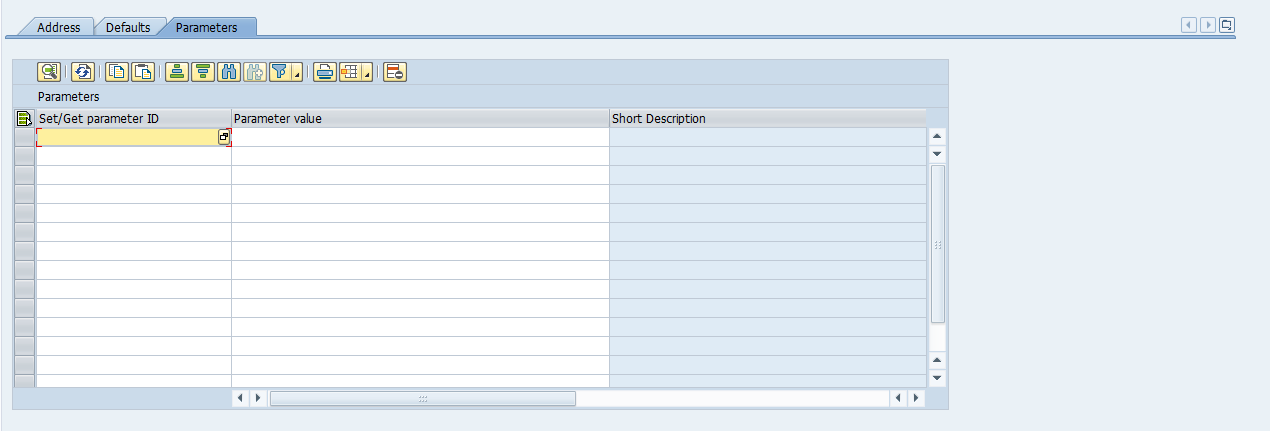 Own Data: Parameters