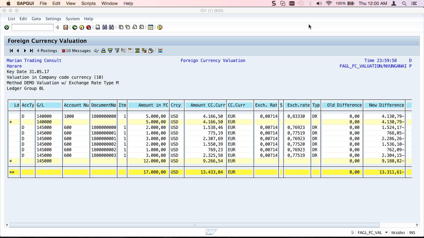 Sap Foreign Currency Valuation Tutorial Free Sap Fi Training - 