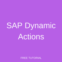 SAP Dynamic Actions