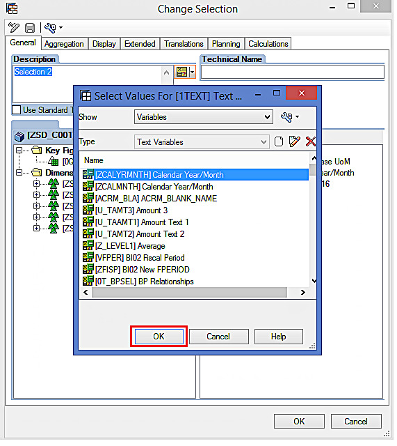 Entering Text Variable for Query Columns