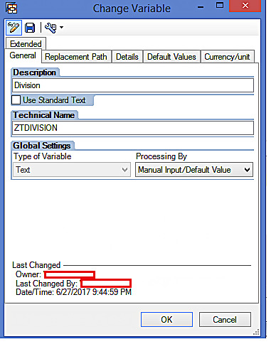 Variable Properties