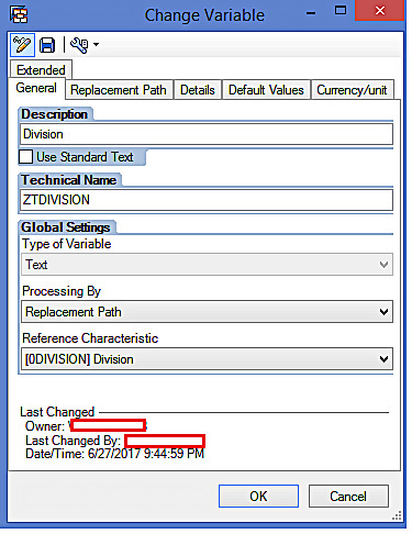 Variable Properties