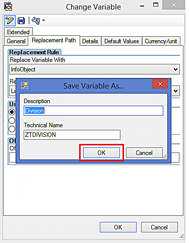 Saving the Variable