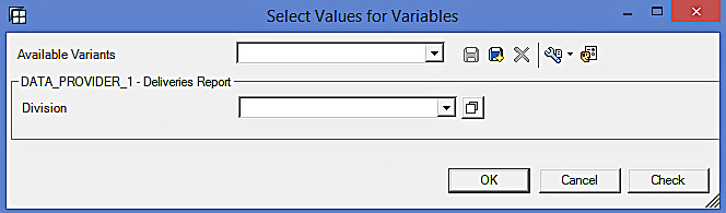 Select Values for Variables in BEx Analyzer