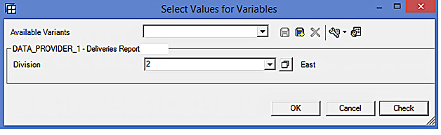 Select Values for Variables in BEx Analyzer