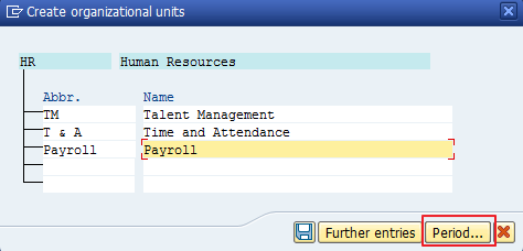 Figure 9: Creating Subordinate Organizational Units