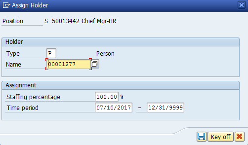 Figure 26: Enter Personnel Number