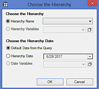 Choosing the Default Hierarchy for Hierarchy Variable (3)