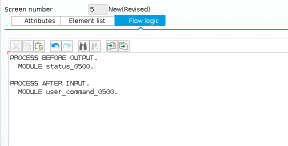 Process Statements of Screen Flow Logic