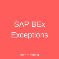 SAP BEx Exceptions