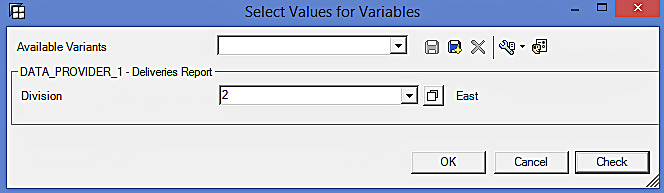 Select Values for Variables in BEx Analyzer (1)