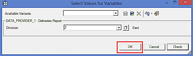 Select Values for Variables in BEx Analyzer (2)