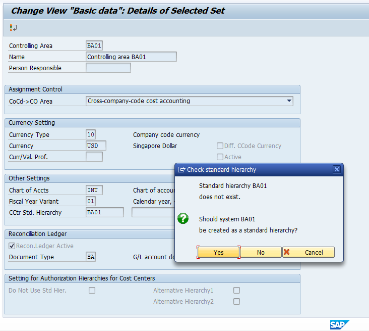 Basic Data for Controlling Area