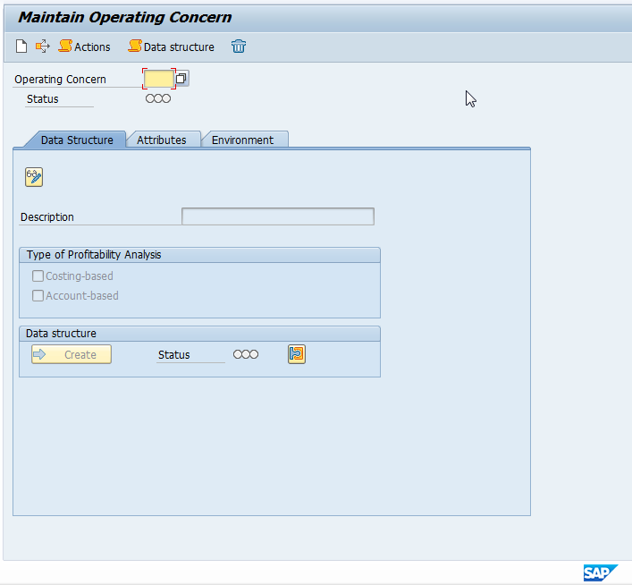 Maintain SAP Operating Concern