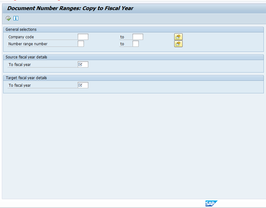 Copy Document Number Ranges to Fiscal Year