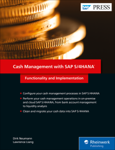 Cash Management with SAP S 4HANA Functionality and Implementation