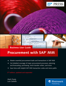 Procurement with SAP MM Business User Guide