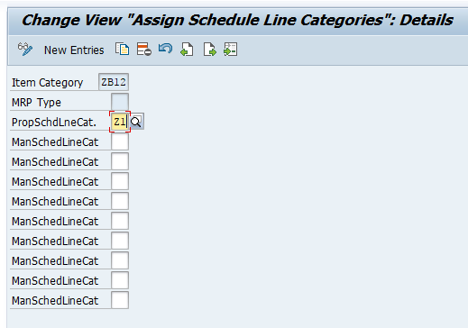 Notice the MRP Type is Blank for the New Assignment