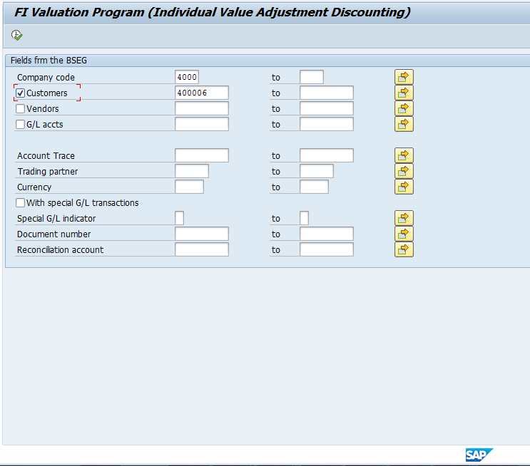 Value Adjustment Program Selection Options