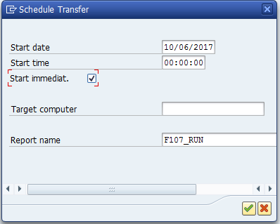 Schedule Transfer Postings