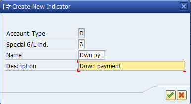 Create New Indicator Screen