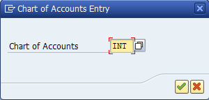 Chart of Accounts Entry Screen