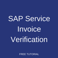 SAP Service Invoice Verification