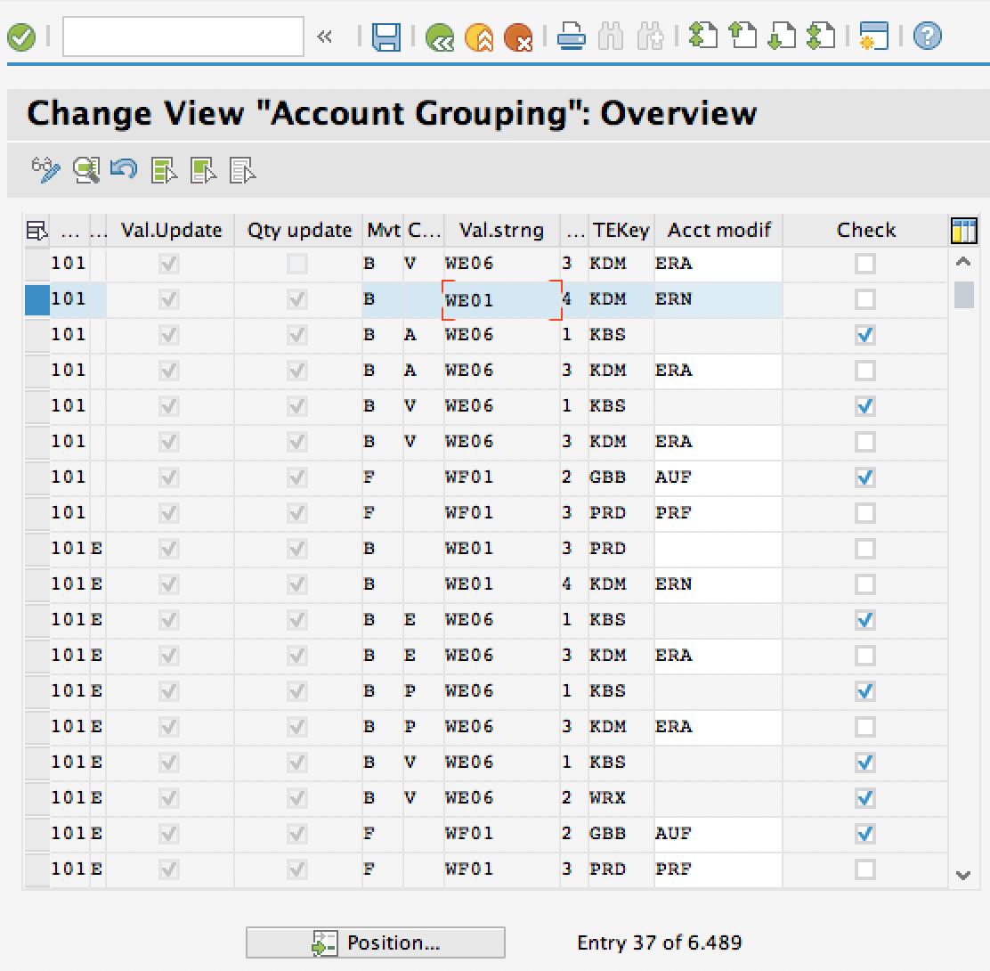 Posting Value Strings in OMWN Transaction