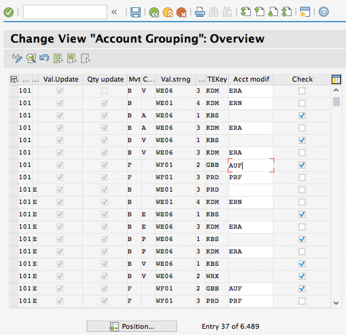 Account Grouping (Account Modifier)