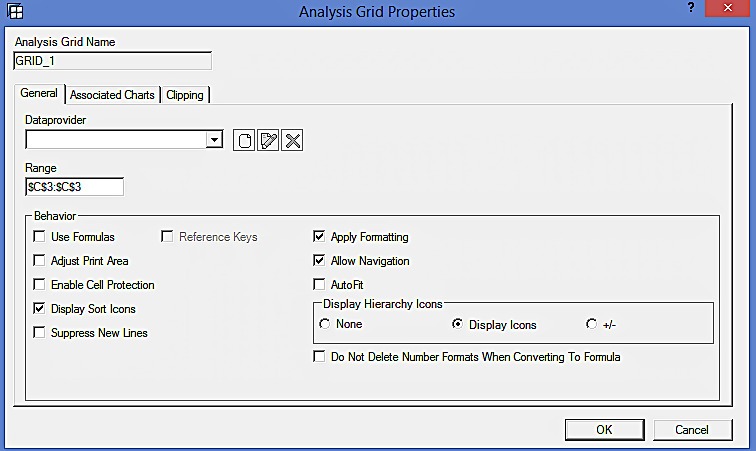 Analysis Grid Properties