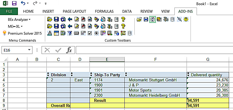 Query Output