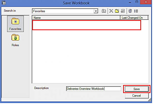 Enter Description and Save the Workbook