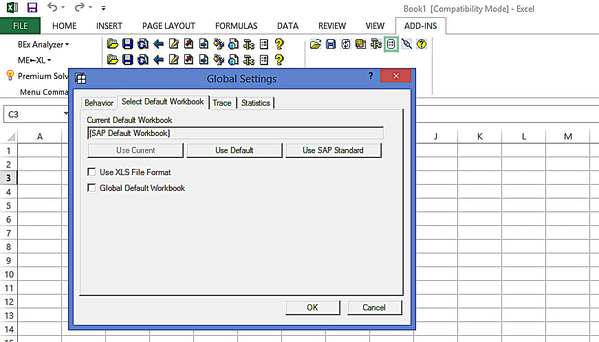 Global Settings: Workbook Templates