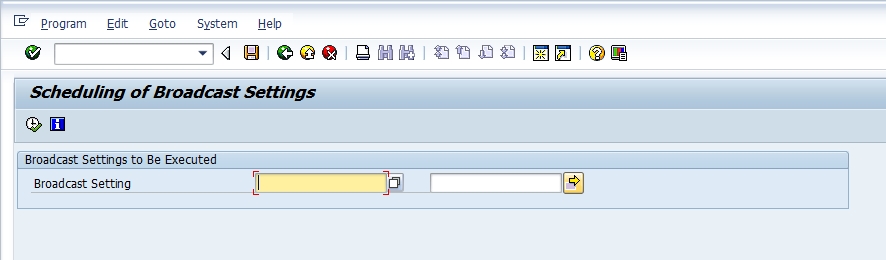 Program to Schedule Broadcast Settings