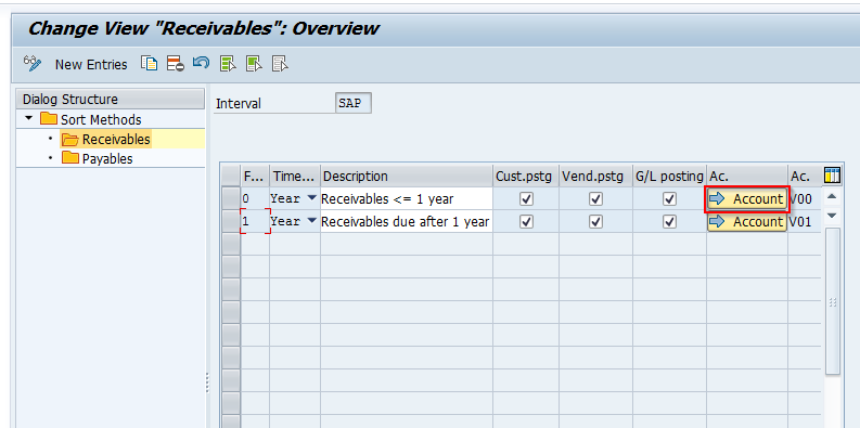 Account Selection within Account Determination Key of Sort Method