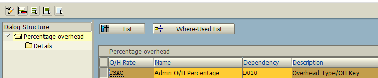 Calculation Base - Overhead