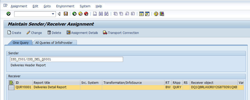 Transferred Sender/Receiver Assignment