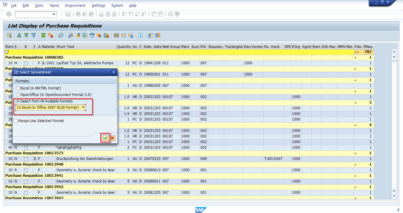 Select the Format to Download