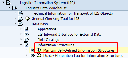 SAP MM Info Structure Creation Path