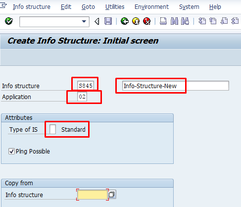 Create SAP MM Info Structure – Transaction MC21