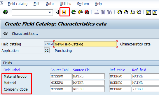 Field Catalog Finally Saved