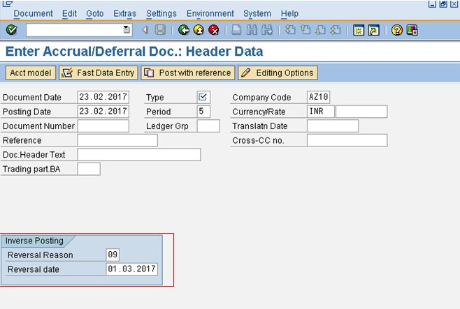 Initial Screen Accrual/Deferral