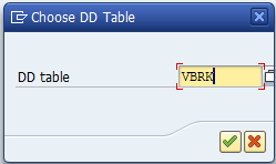 Referencing Table VBRK