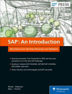 SAP: An Introduction —Next-Generation Business Processes and Solutions