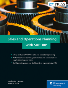Sales and Operations Planning with SAP IBP