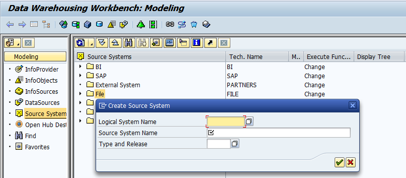 Creating Flat File Source System