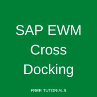 SAP EWM Cross Docking