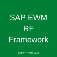 SAP EWM RF Framework
