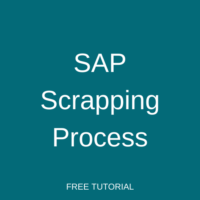 SAP Scrapping Process