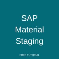 SAP Material Staging